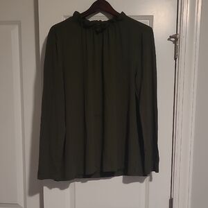 Ann Taylor Dark Green Blouse